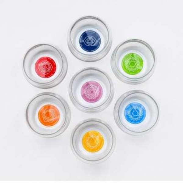 Trinkbecher Mythos Chakra Gläser 7er Set  Mythos_Chakra_GlaeserSet