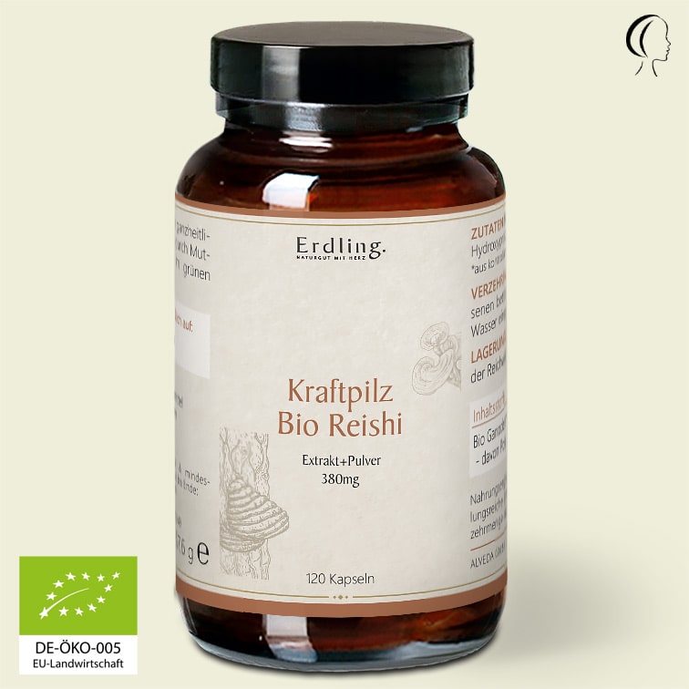 BIO Kraftpilz Reishi - Vitalpilz - 120 Kapseln