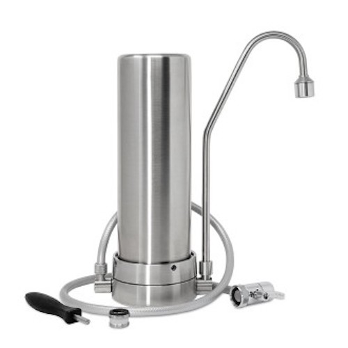 Edelstahl Auftischfilter Mercuro  Auftischwasserfilter-Edelstahl