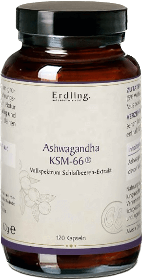 Ashwagandha KSM-66® vegan - 120 Kapseln KSM-Ashwagandha-BIO