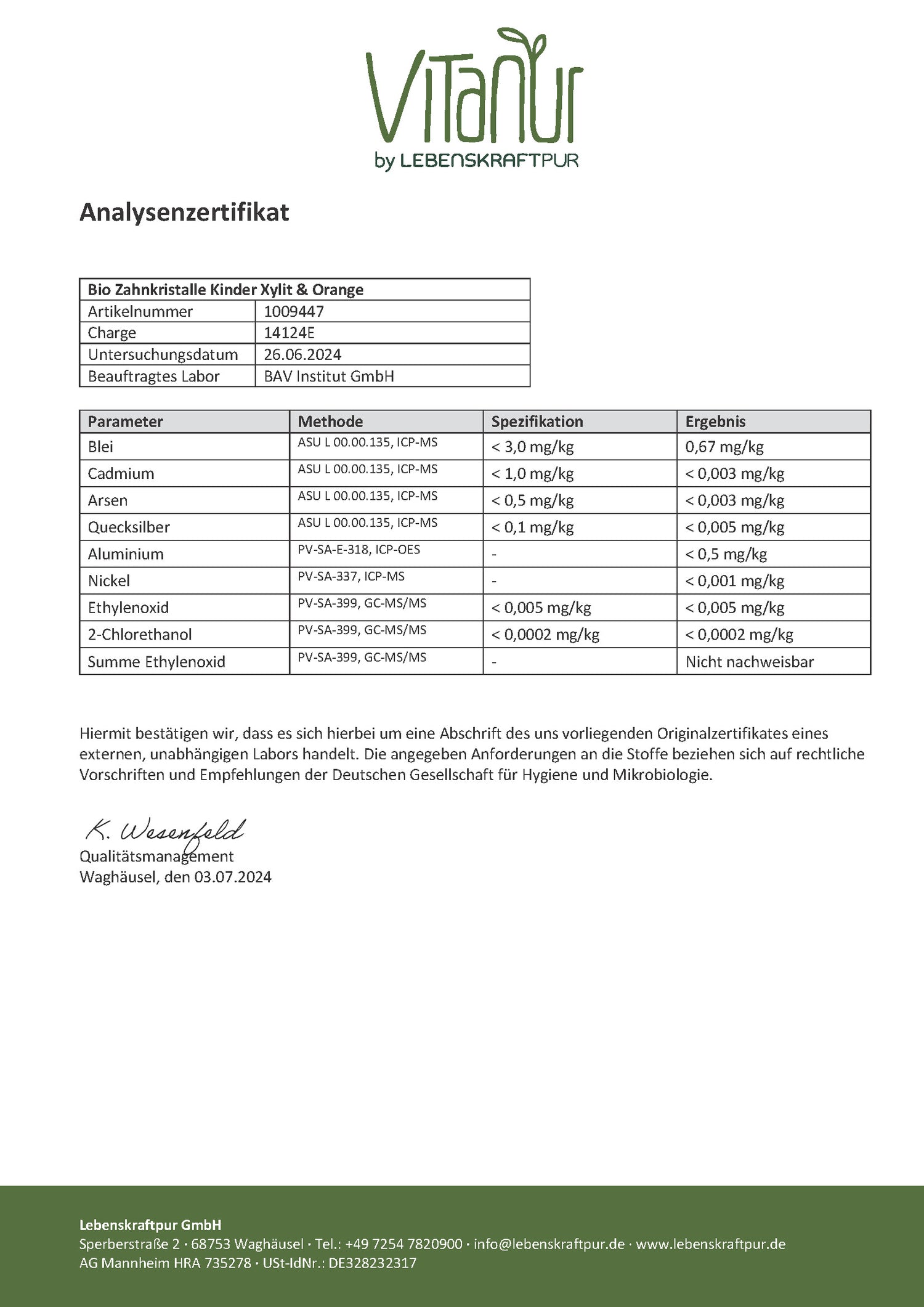 Zahnkristalle Kinder Xylit & Orange | 40 Kristalle