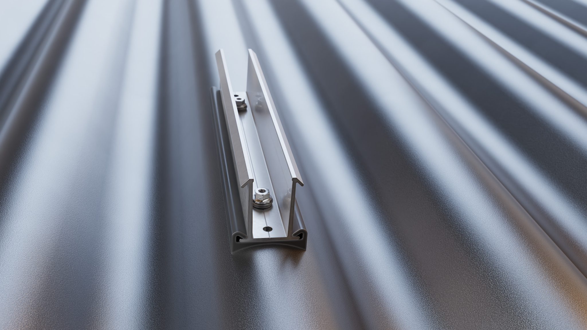 Esdec | Enstall ClickFit EVO - Montageprofil für Metalldächer, geeignet für Optimierer - Querformat